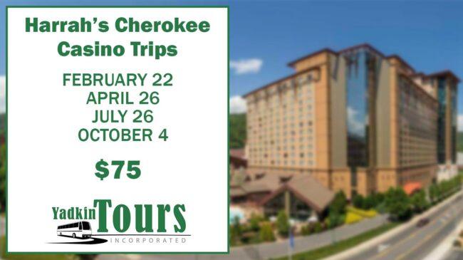 day bus trips to harrahs cherokee casino